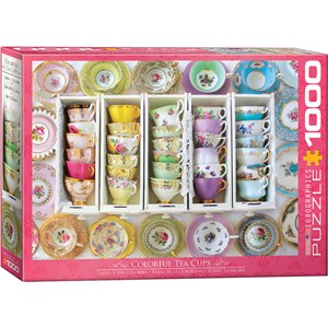 Eurographics (6000-5342) - "Tea Cups Boxes" - 1000 pieces puzzle