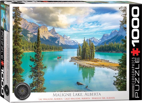 Eurographics (6000-5430) - "Maligne Lake, Alberta" - 1000 pieces puzzle