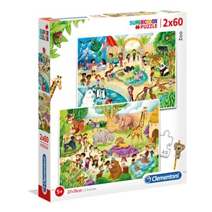Clementoni (21603) - "Zoo" - 60 pieces puzzle