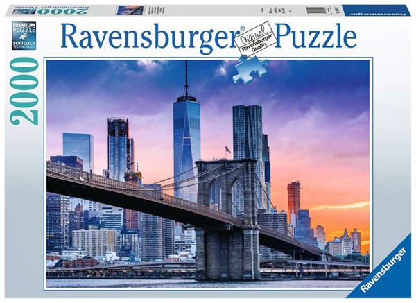 Ravensburger (16011) - "New York Skyline" - 1000 pieces puzzle