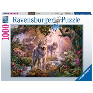 Ravensburger (15185) - "Summer Wolves" - 1000 pieces puzzle