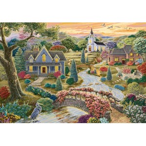 Ravensburger (16703) - "Enchanted Valley" - 2000 pieces puzzle