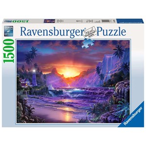 Ravensburger (16359) - Christian Riese Lassen: "Sunrise in Paradise" - 1500 pieces puzzle