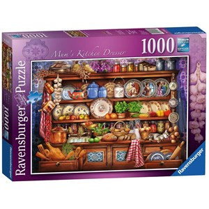 Ravensburger (19848) - "Mum's Kitchen Dresser" - 1000 pieces puzzle
