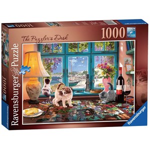 Ravensburger (19847) - "The Puzzler's Desk" - 1000 pieces puzzle