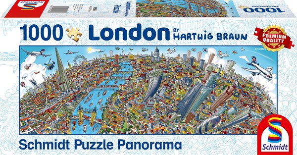 Schmidt Spiele (59596) - Hartwig Braun: "London Cityscape" - 1000 pieces puzzle