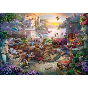 Schmidt Spiele (58346) - "Italian Terrace" - 1000 pieces puzzle