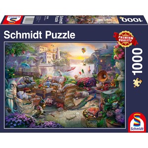 Schmidt Spiele (58346) - "Italian Terrace" - 1000 pieces puzzle