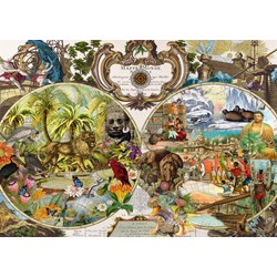 Schmidt Spiele (58362) - "Exotic World Map" - 2000 pieces puzzle