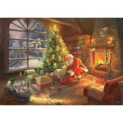 Schmidt Spiele (59495) - Thomas Kinkade: "Santa's Special Delivery" - 1000 pieces puzzle