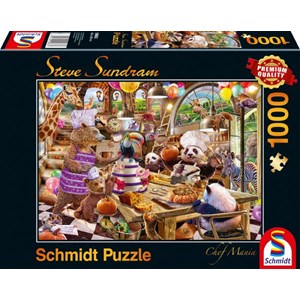 Schmidt Spiele (59663) - Steve Sundram: "Chef Mania" - 1000 pieces puzzle