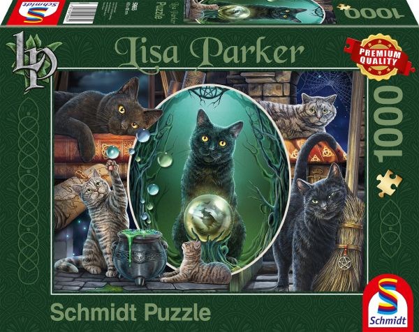 Schmidt Spiele (59665) - Lisa Parker: "Magical Cats" - 1000 pieces puzzle