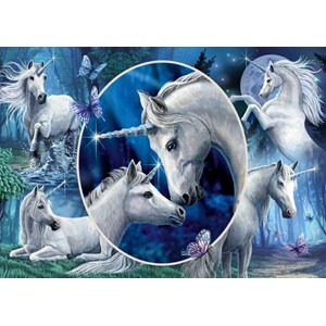 Schmidt Spiele (59668) - Lisa Parker: "Charming Unicorns" - 1000 pieces puzzle