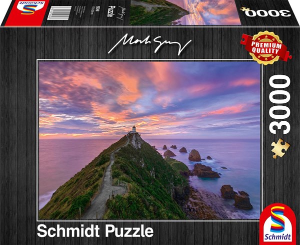 Schmidt Spiele (59348) - Mark Gray: "Nugget Point Lighthouse, New Zealand" - 3000 pieces puzzle