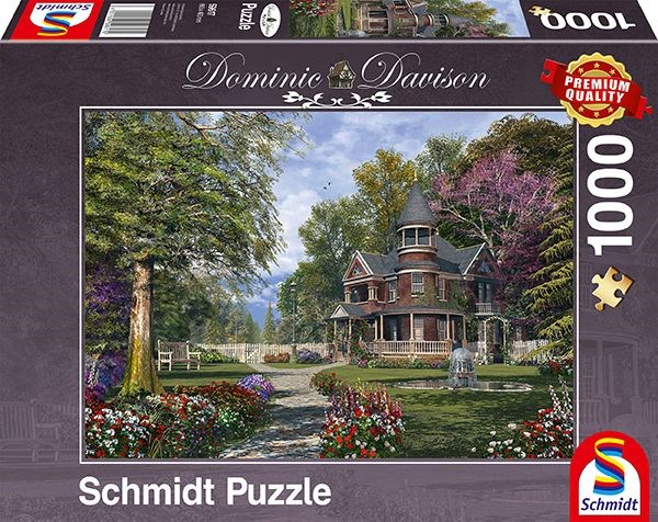 Schmidt Spiele (59617) - Dominic Davison: "Manor House with Tower" - 1000 pieces puzzle