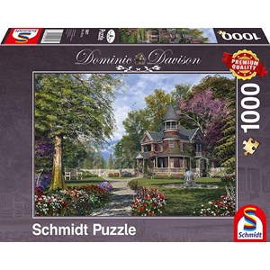 Schmidt Spiele (59617) - Dominic Davison: "Manor House with Tower" - 1000 pieces puzzle