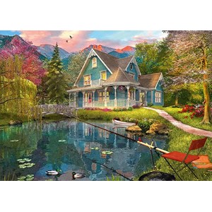 Schmidt Spiele (59619) - Dominic Davison: "Lakeside Retirement Home" - 1000 pieces puzzle