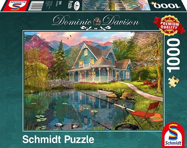 Schmidt Spiele (59619) - Dominic Davison: "Lakeside Retirement Home" - 1000 pieces puzzle