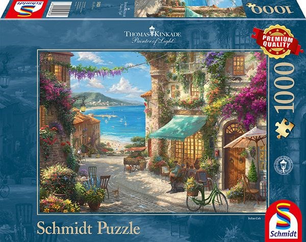 Schmidt Spiele (59624) - Thomas Kinkade: "Italian Café" - 1000 pieces puzzle