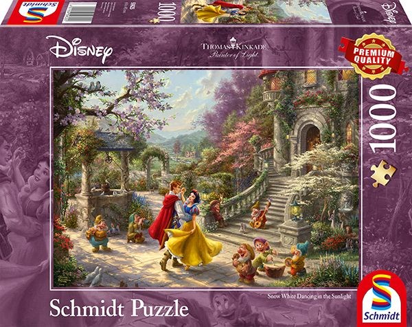 Schmidt Spiele (59625) - Thomas Kinkade: "Snow White Dancing" - 1000 pieces puzzle