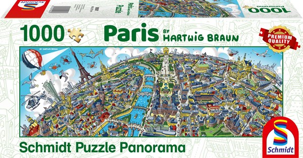 Schmidt Spiele (59597) - Hartwig Braun: "Paris Cityscape" - 1000 pieces puzzle