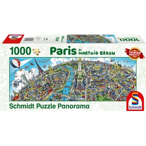 Schmidt Spiele (59597) - Hartwig Braun: "Paris Cityscape" - 1000 pieces puzzle