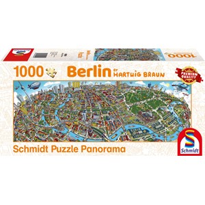 Schmidt Spiele (59594) - Hartwig Braun: "Berlin Cityscape" - 1000 pieces puzzle