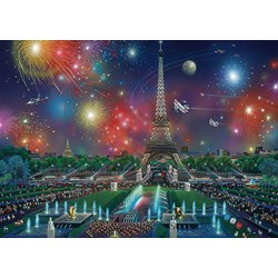 Schmidt Spiele (59651) - Alexander Chen: "Fireworks at the Eiffel Tower" - 1000 pieces puzzle