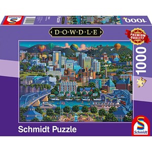 Schmidt Spiele (59641) - Eric Dowdle: "Chattanoga" - 1000 pieces puzzle