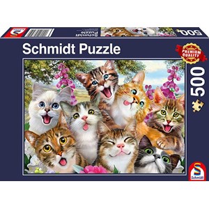 Schmidt Spiele (58391) - "Cat Selfie" - 500 pieces puzzle