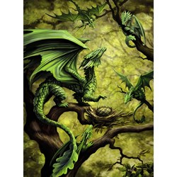Ravensburger (14789) - Ann Stookey: "Forest Dragon" - 500 pieces puzzle