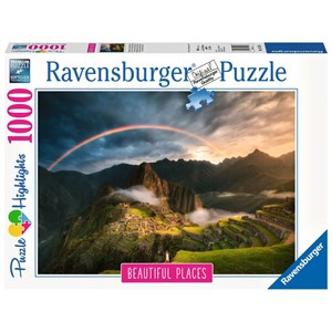 Ravensburger (15158) - "Rainbow over Machu Picchu, Peru" - 1000 pieces puzzle