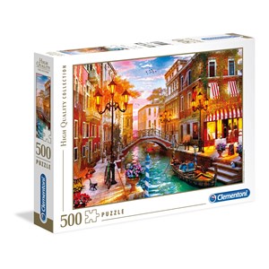 Clementoni (35063) - "Sunset over Venice" - 500 pieces puzzle