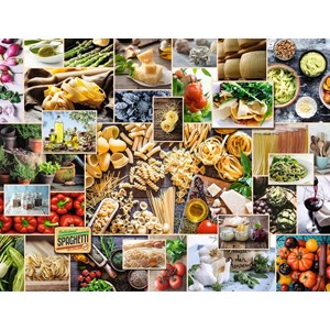Ravensburger (15016) - "Food Collage" - 2000 pieces puzzle