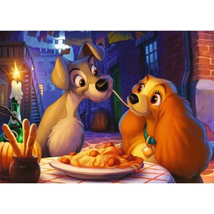 Ravensburger (13972) - "Lady & The Tramp" - 1000 pieces puzzle
