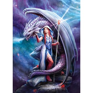 Clementoni (39525) - Anne Stokes: "Dragon Mage" - 1000 pieces puzzle