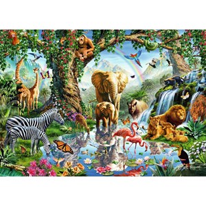 Ravensburger (19837) - "Adventures in the Jungle" - 1000 pieces puzzle