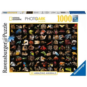 Ravensburger (15983) - "99 Stunning Animals" - 1000 pieces puzzle