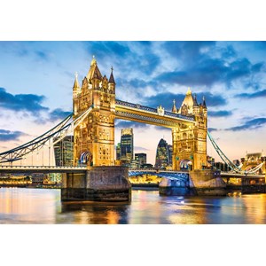 Clementoni (32563) - "Tower Bridge at Dusk" - 2000 pieces puzzle