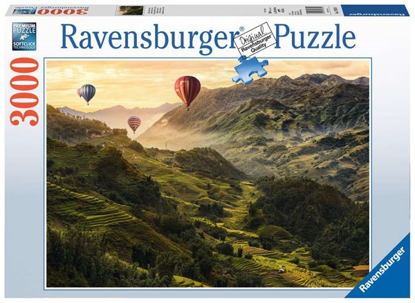 Ravensburger (17076) - "Rice terraces in Asia" - 3000 pieces puzzle