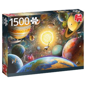 Jumbo (18866) - "Floating in Outer Space" - 1500 pieces puzzle
