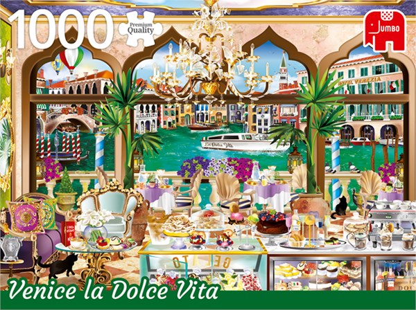 Jumbo (18809) - "Venice La Dolce Vita" - 1000 pieces puzzle