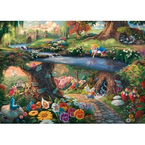Schmidt Spiele (59636) - Thomas Kinkade: "Alice im Wunderlan" - 1000 pieces puzzle