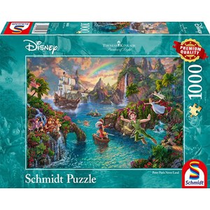 Schmidt Spiele (59635) - Thomas Kinkade: "Peter Pan" - 1000 pieces puzzle