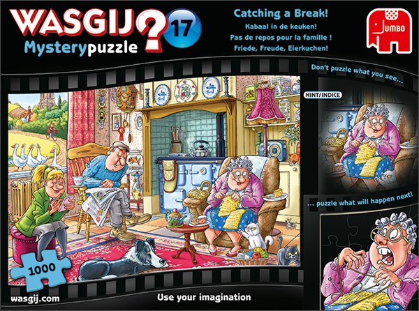 Jumbo (19175) - "Wasgij Mystery 17, Catching A Break" - 1000 pieces puzzle