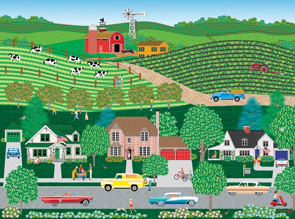 SunsOut (22622) - Mark Frost: "Sunshine Grocery" - 1000 pieces puzzle