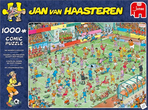 Jumbo (19091) - Jan van Haasteren: "WC Women’s Soccer" - 1000 pieces puzzle