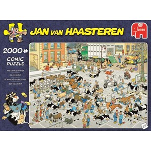Jumbo (19078) - Jan van Haasteren: "The Cattle Market" - 2000 pieces puzzle