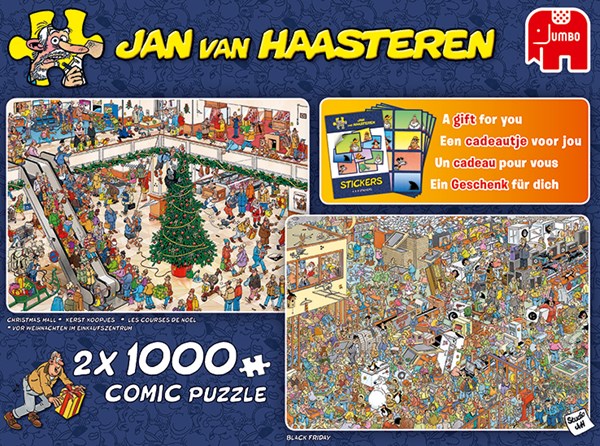 Jumbo (19098) - Jan van Haasteren: "Holiday Shopping" - 1000 pieces puzzle