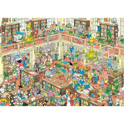 Jumbo (19092) - "The Library" - 1000 pieces puzzle